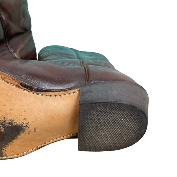 Acme 10-1/2 EW Men’s Cowboy western leather Boots pointed toe main image 5